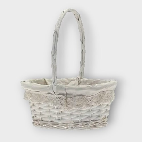 Oval Victoria Basket With Handle