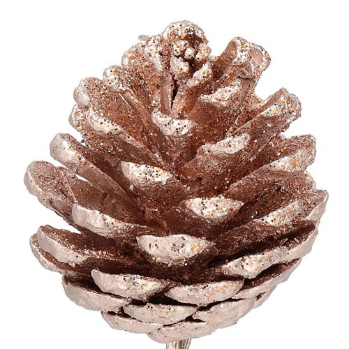 PINE CONE PICKS - CHAMPAGNE GLITTER