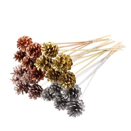 PINE CONE PICKS - METALLIC MIX