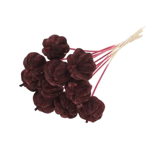 PUMPKIN PICKS - VELVET BURGUNDY