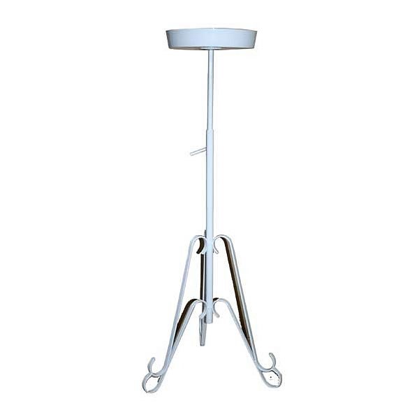 Pedestal Stand - White Telescopic Bowl Top