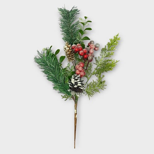 Pine Cone, Berry & Sparkly Foliage Picks