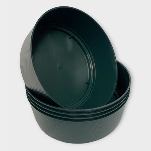 Plastic Bulb Bowl Dark Green - 27cm x 9cm