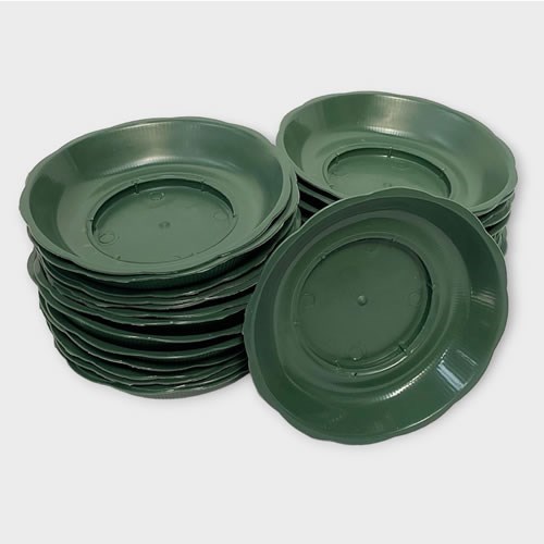 Plastic floral plates hot sale