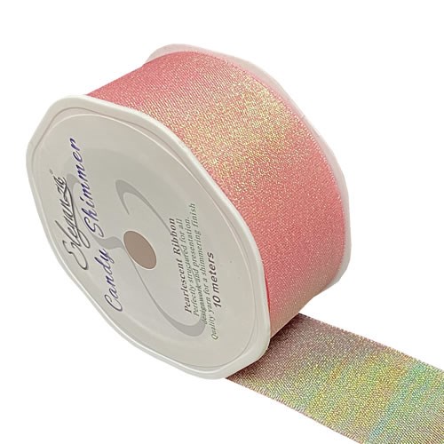 Ribbon Candy Shimmer Metallic Iridescent Blush - 38mm 