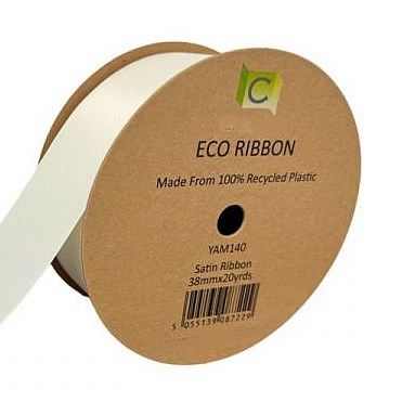 Ribbon ECO Satin Ivory - 38mm