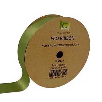 Ribbon ECO Satin Sage Green - 16mm