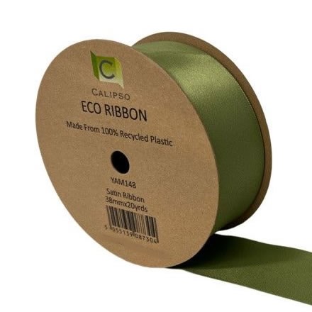 Ribbon ECO Satin Sage Green - 38mm