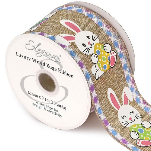 Ribbon Easter Bunnies - Wire Edge