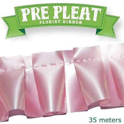 Ribbon Pre Pleat - Baby Pink
