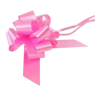 Ribbon Pull Bows Classic Pink - 50mm