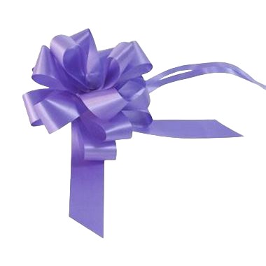 Ribbon Pull Bows Lavender - 30mm 