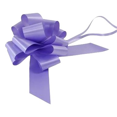 Ribbon Pull Bows Lavender - 50mm