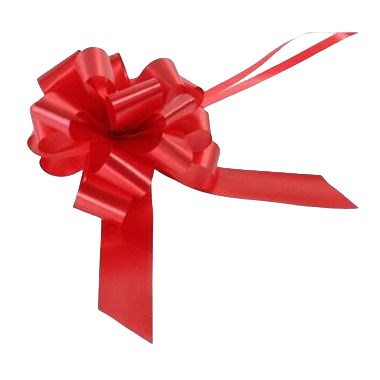 Ribbon Pull Bows Red - 30mm 