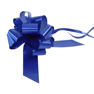 Ribbon Pull Bows Royal Blue - 50mm