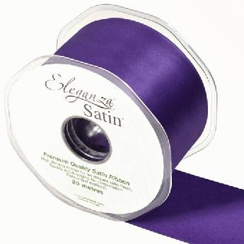 Ribbon Satin Plum - 50mm 