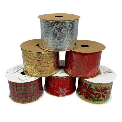 Ribbon - Xmas Variety Pack (Pack of 6)