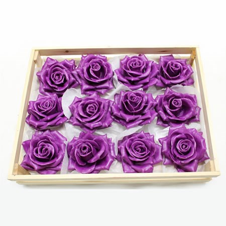Rose Heads Waxed - Purple