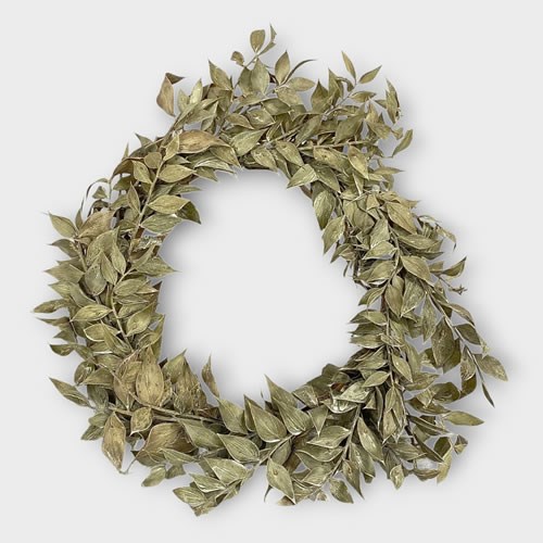 Ruscus Wreath 24cm (Dried)