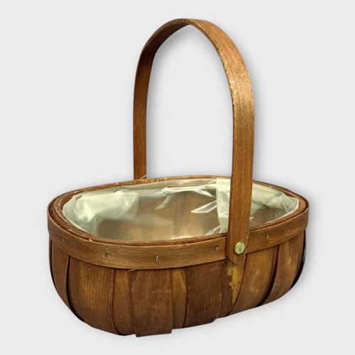 Rustic Trug - Dark Wood