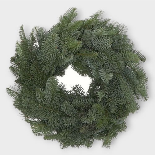 SPRUCE WREATH GREEN 30CM - FULLY BOUND
