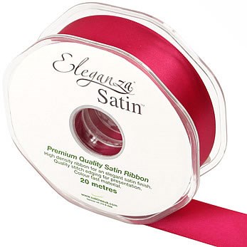 Satin Ribbon Deep Cerise - 25mm