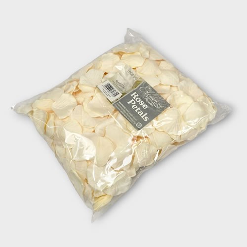 Silk Rose Petals - Cream (Bulk Pack)