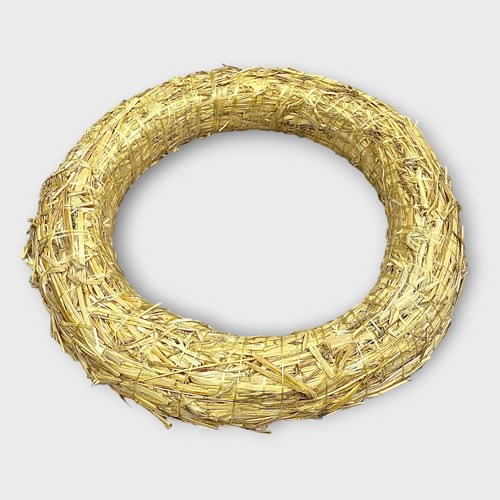 Straw Wreath Ring 35cm 