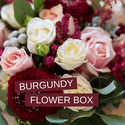 The Burgundy Mystery Flower Box