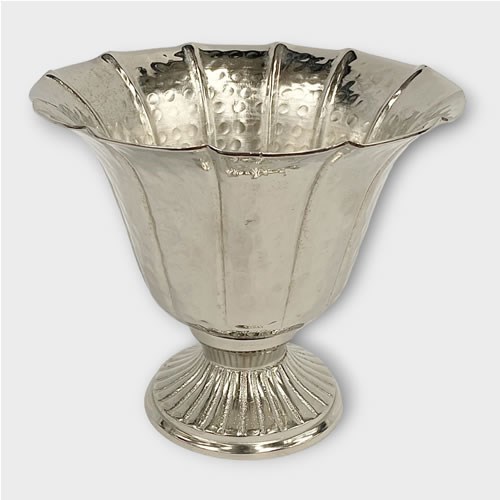 Urn - Footed Silver 16cm