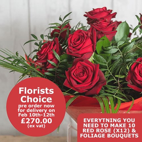 Valentines Florists Bouquet Box (for 10)
