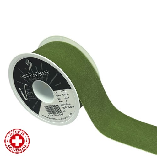 Velvet Ribbon - Bocage Green (50mm x 5m)