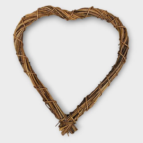 Vine Heart Natural 25cm