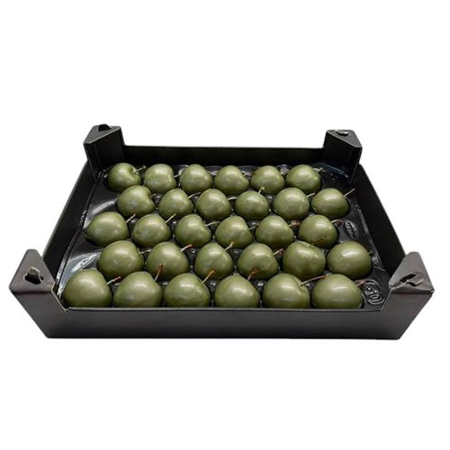 Waxed Apples - Olive Green Metallic