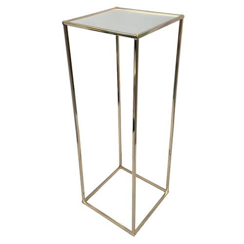 Wedding Stand with Translucent Top - Gold 80cm
