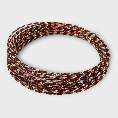 Wire - Aluminium Red Diamond Cut