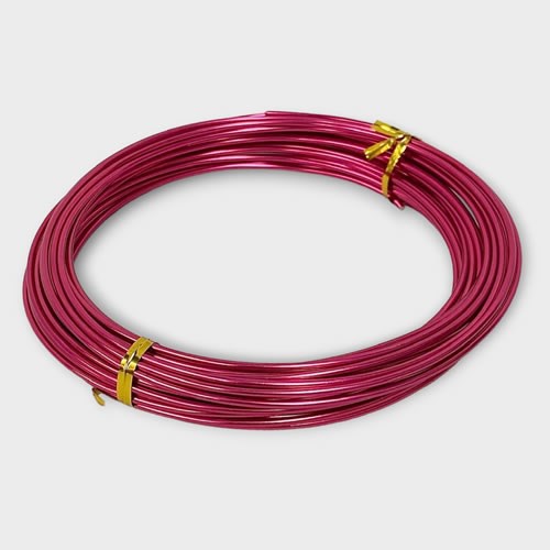 Wire - Aluminium Strong Pink