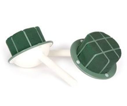 Angled Round Wet Foam 7cm Bridal Bouquet Holder