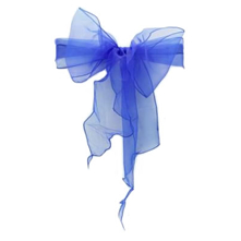 Organza Chair Sash - Midnight Blue
