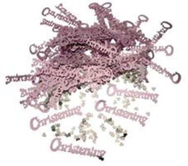 Table Confetti - Christening Pinks