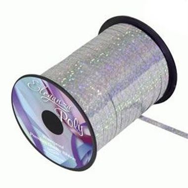 Ribbon Curling Holographic Silver - 5mm