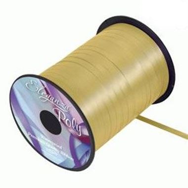 Ribbon Curling Gold (non-metallic) - 5mm