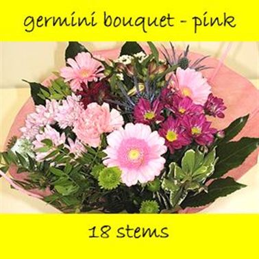 Bouquet Germini Pink - 18 stems