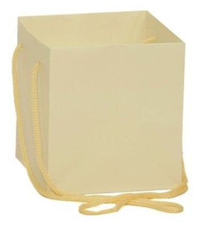 Hand Tied Gift Bag - Ivory 17x17cm 