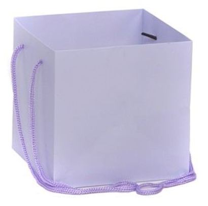 Hand Tied Gift Bag - Lilac 17x17cm