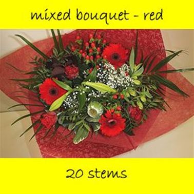 Bouquet Mixed Red - 20 stems