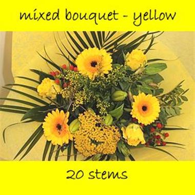 Bouquet Mixed Yellow - 20 stems