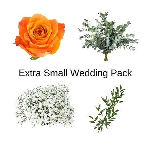 Wedding Flower Packs - Orange