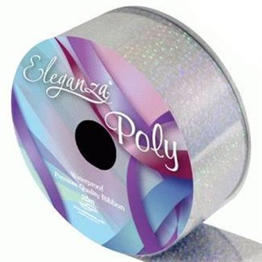 Ribbon Poly - Holographic Silver 