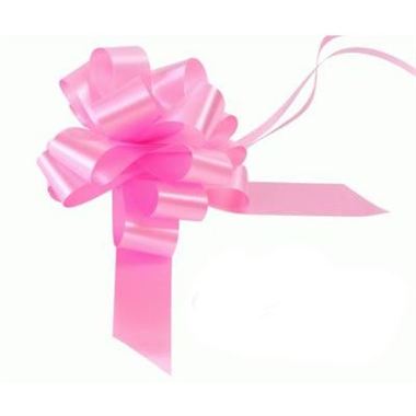 Ribbon Pull Bows Classic Pink - 30mm